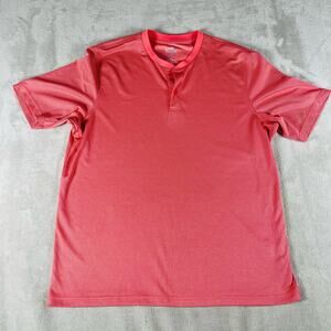 Croft and Borrow Polo Shirt Men's Large Pink Quick Dry Performance Lightweight‎